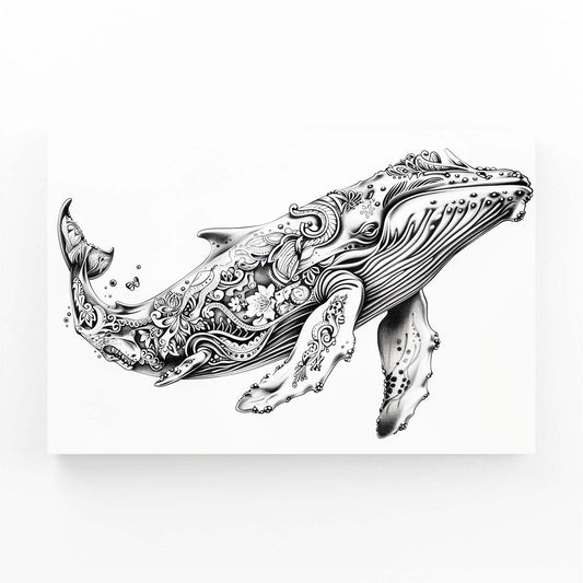 Inked Grace Whale Art