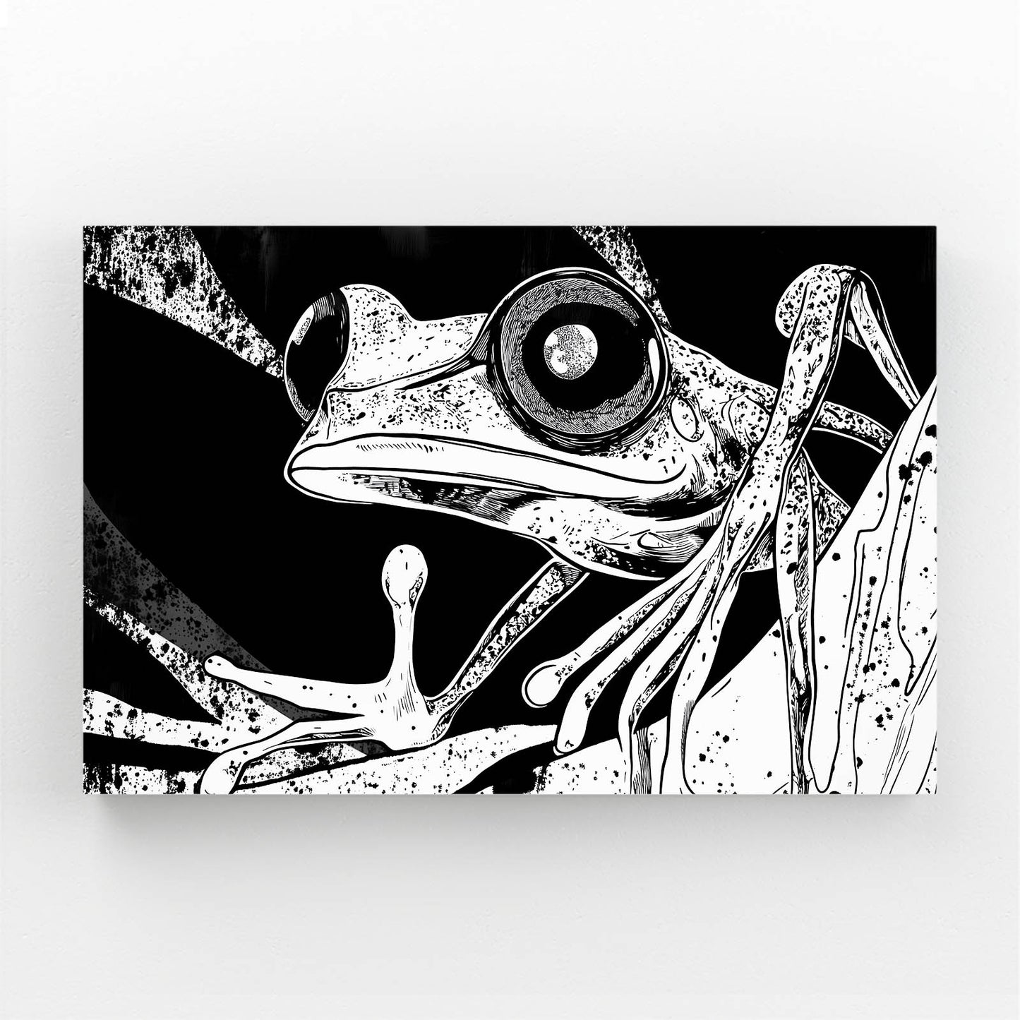 Inky Branch Sketch Frog Prints – inky branch sketch frog canvas print