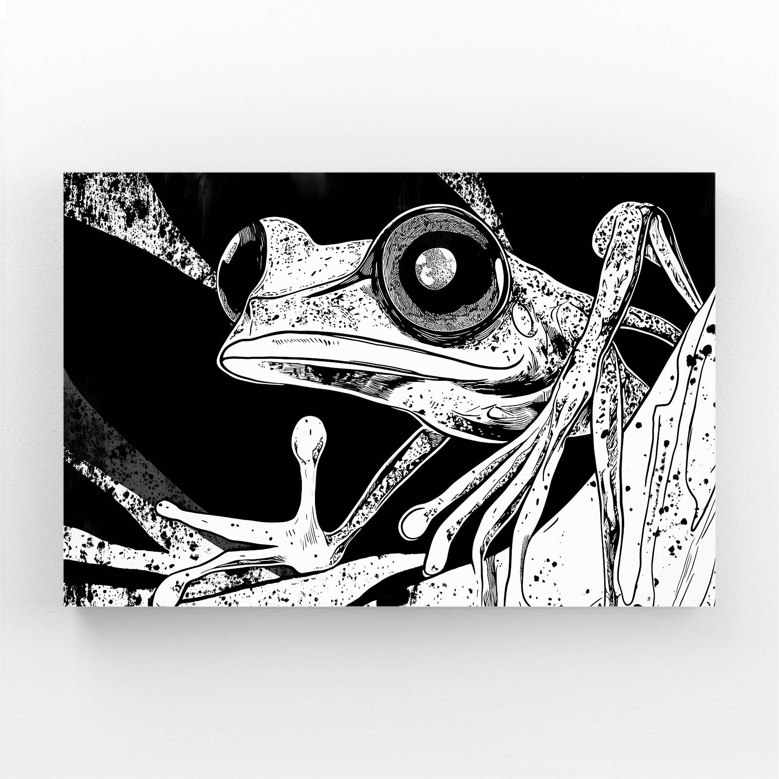 Inky Branch Sketch Frog Prints – inky branch sketch frog canvas print