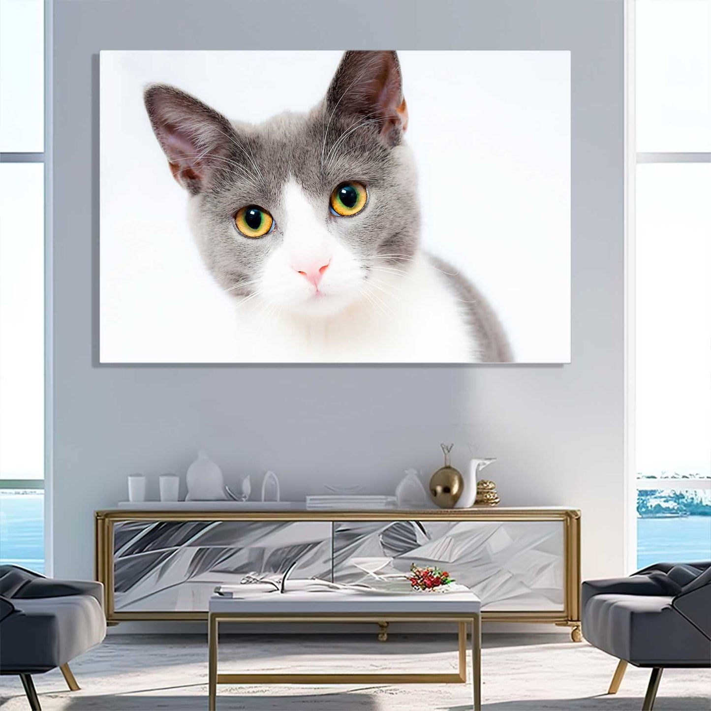 Innocent Gaze Cat Wall Art