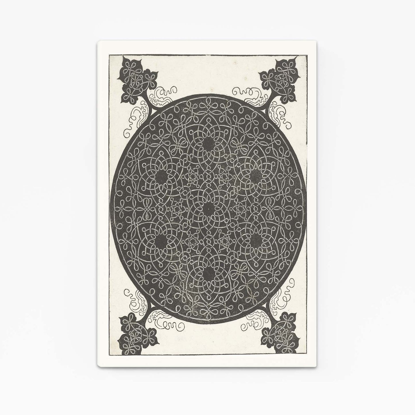 Interlaced Knot Design Da Vinci Canvas – angled canvas view on white background