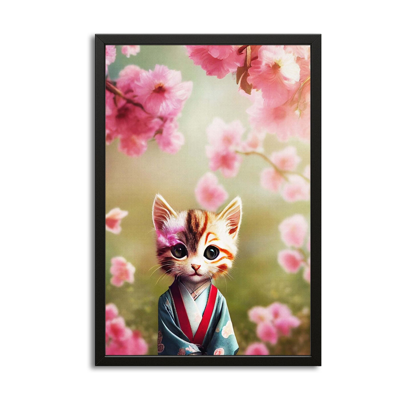 Japanese Cat Wall Art Print