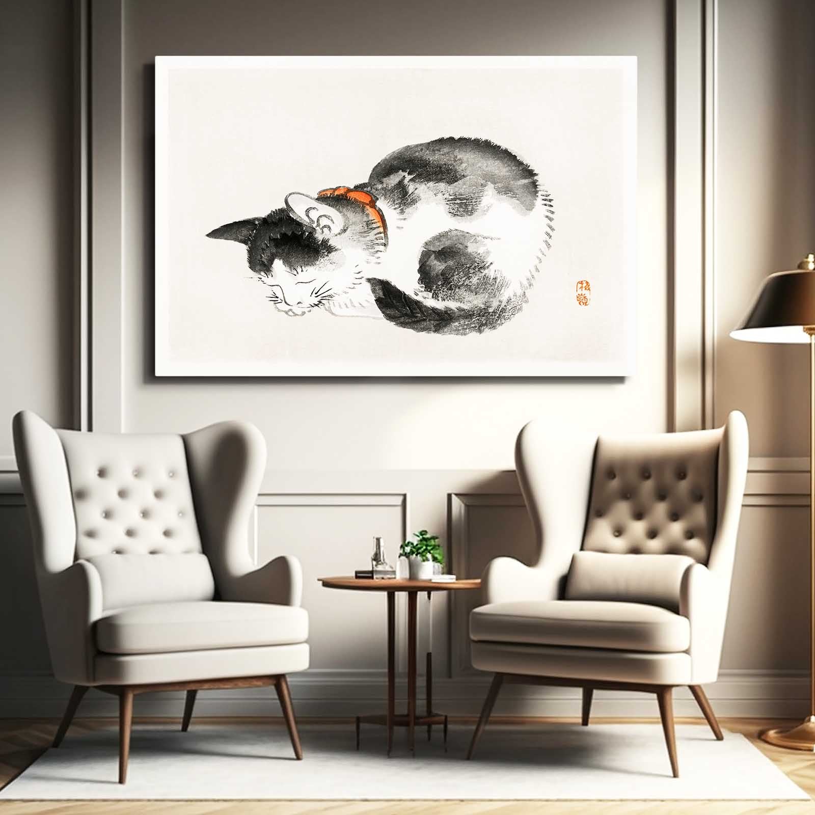 Japanese Cat Wall Art