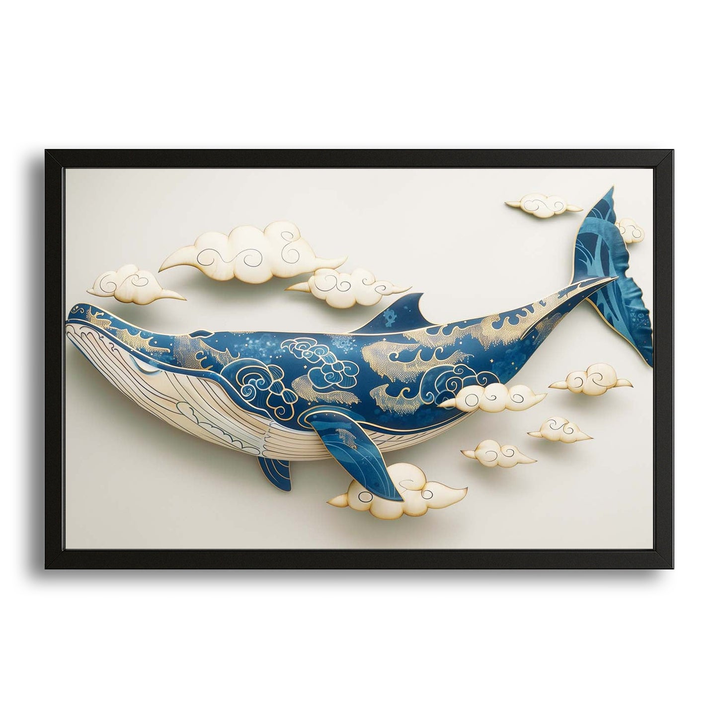 Japanese Whale Art Print