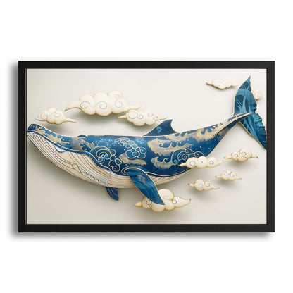 Japanese Whale Art Print