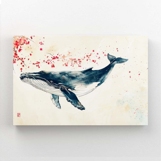 Japanese Whale Zen Art