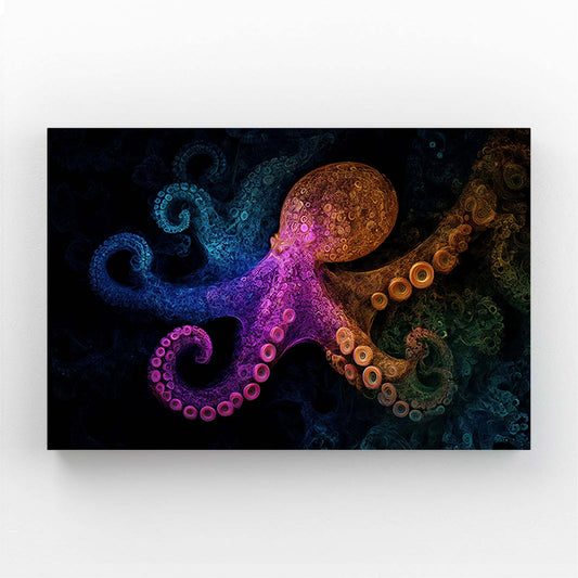 Jewel Deep Glow Octopus Canvas Art – jewel deep glow octopus canvas print