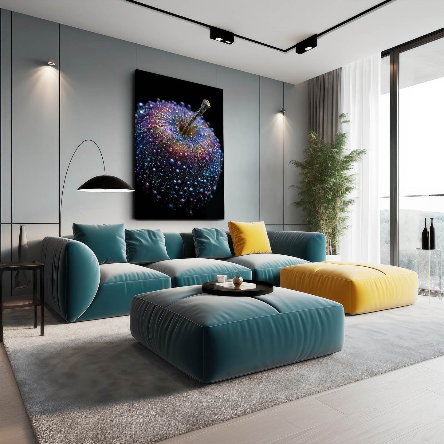 Jeweled Dewdrop Apple Prints – styled in a furnished interior