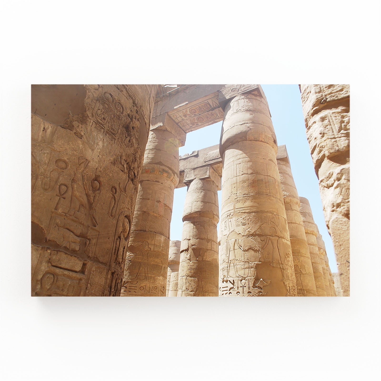 Karnak Columns Egyptian Art – karnak columns egyptian canvas print