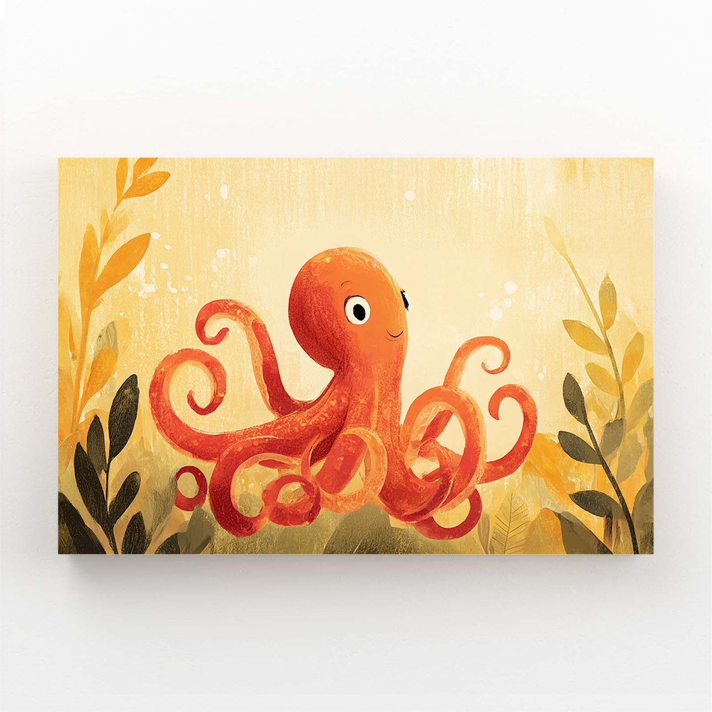Kids Kelp Garden Octopus Prints – kids kelp garden octopus canvas print