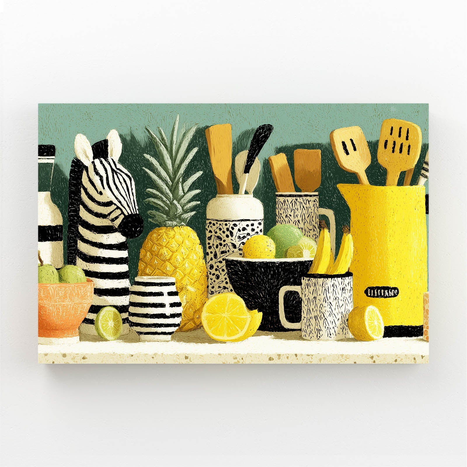 Kitchen Zebra Wall Art – kitchen canvas print