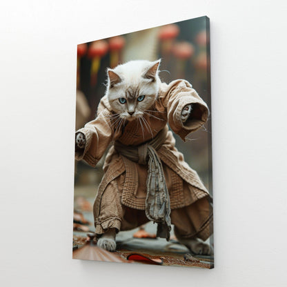 Kung Fu Cat Warrior Art