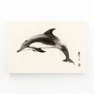 Kyoto Ink Dolphin Wall Art