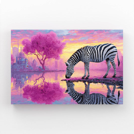 Landscape Zebra Art – landscape canvas print