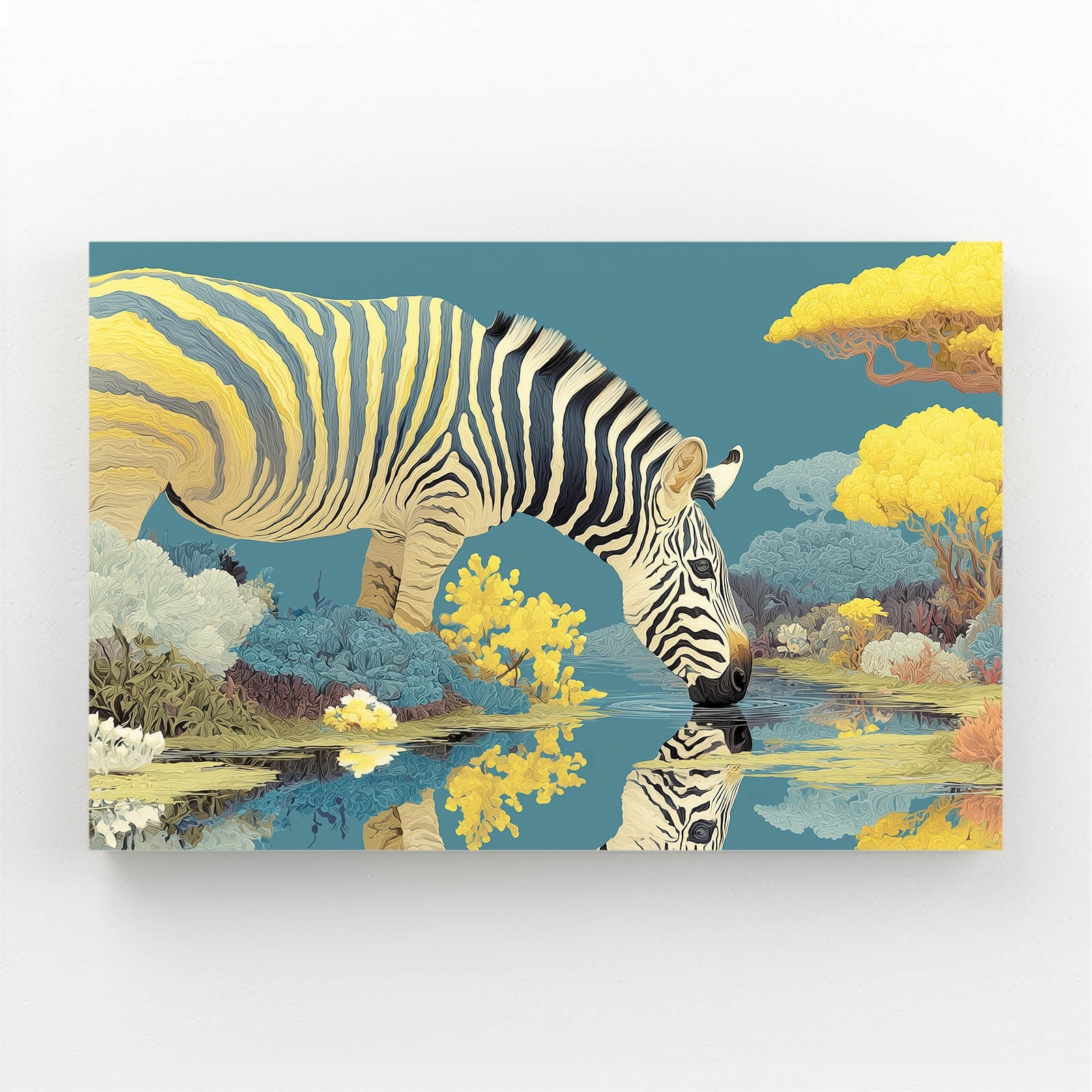 Landscape Zebra Canvas – landscape canvas print