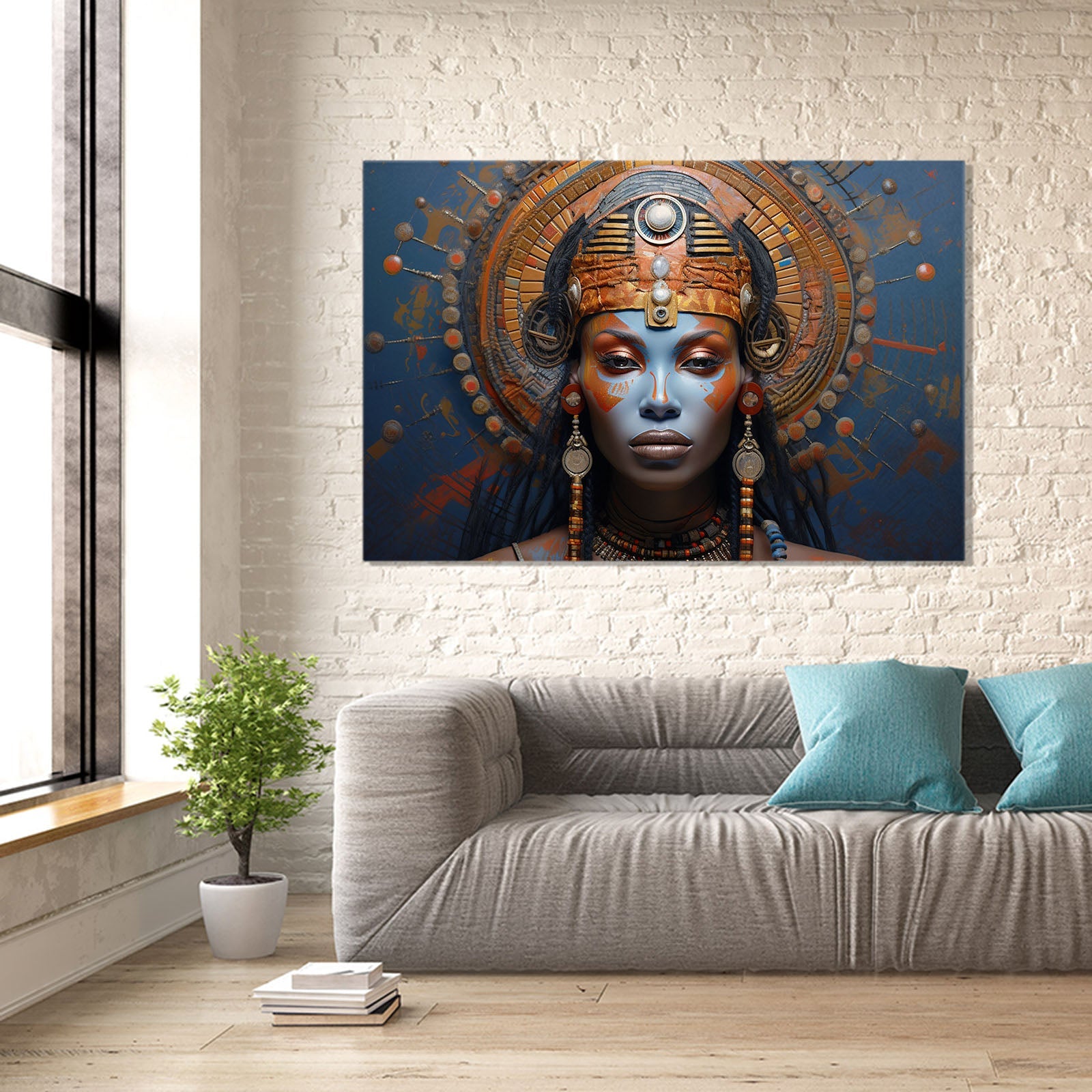 Large African Canvas Wall Art