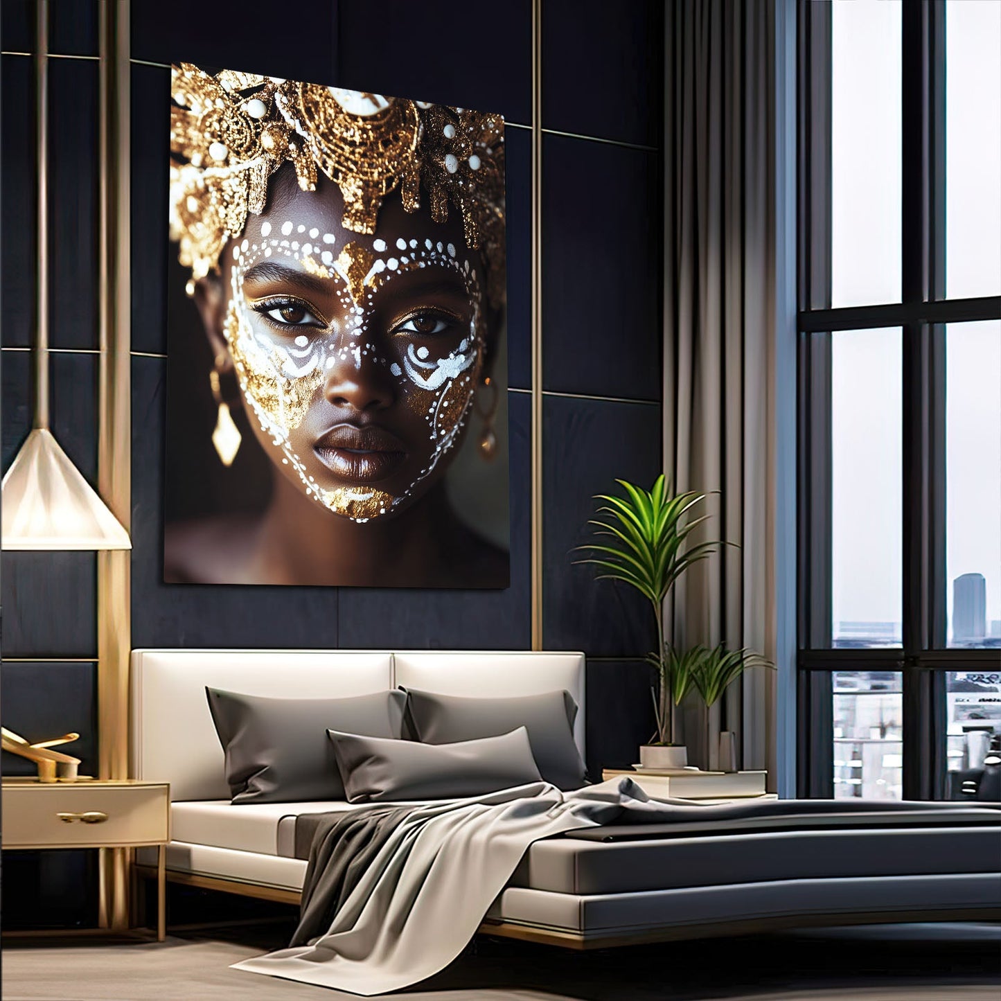 Large African Wall Art Portait