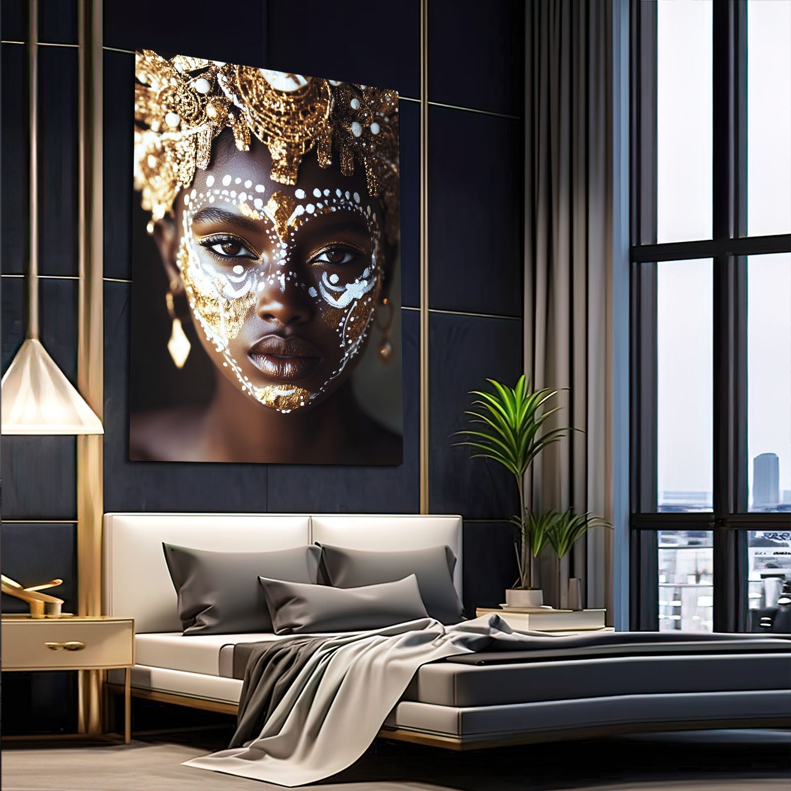 Large African Wall Art Portait