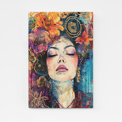 Large Boho Canvas Art