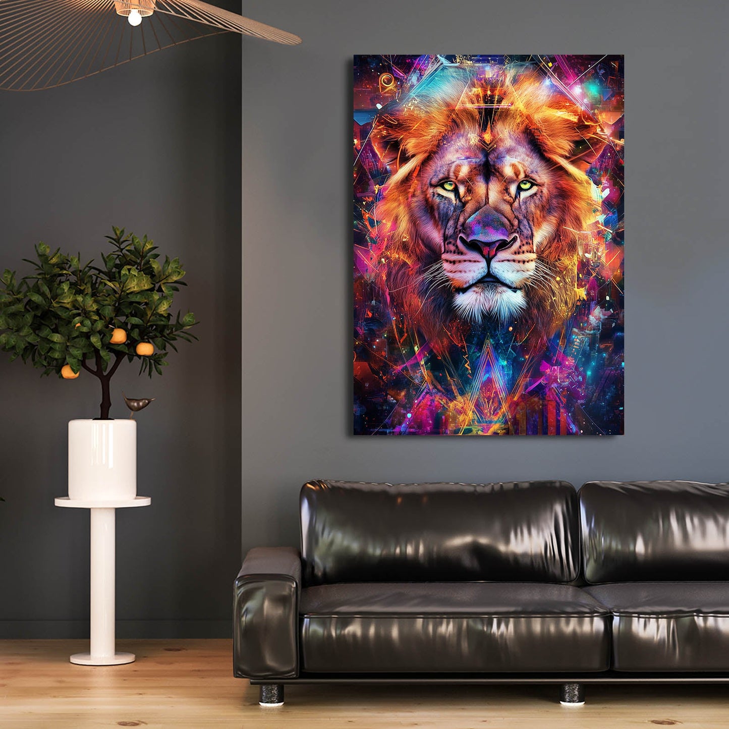 Large Lion Canvas Art