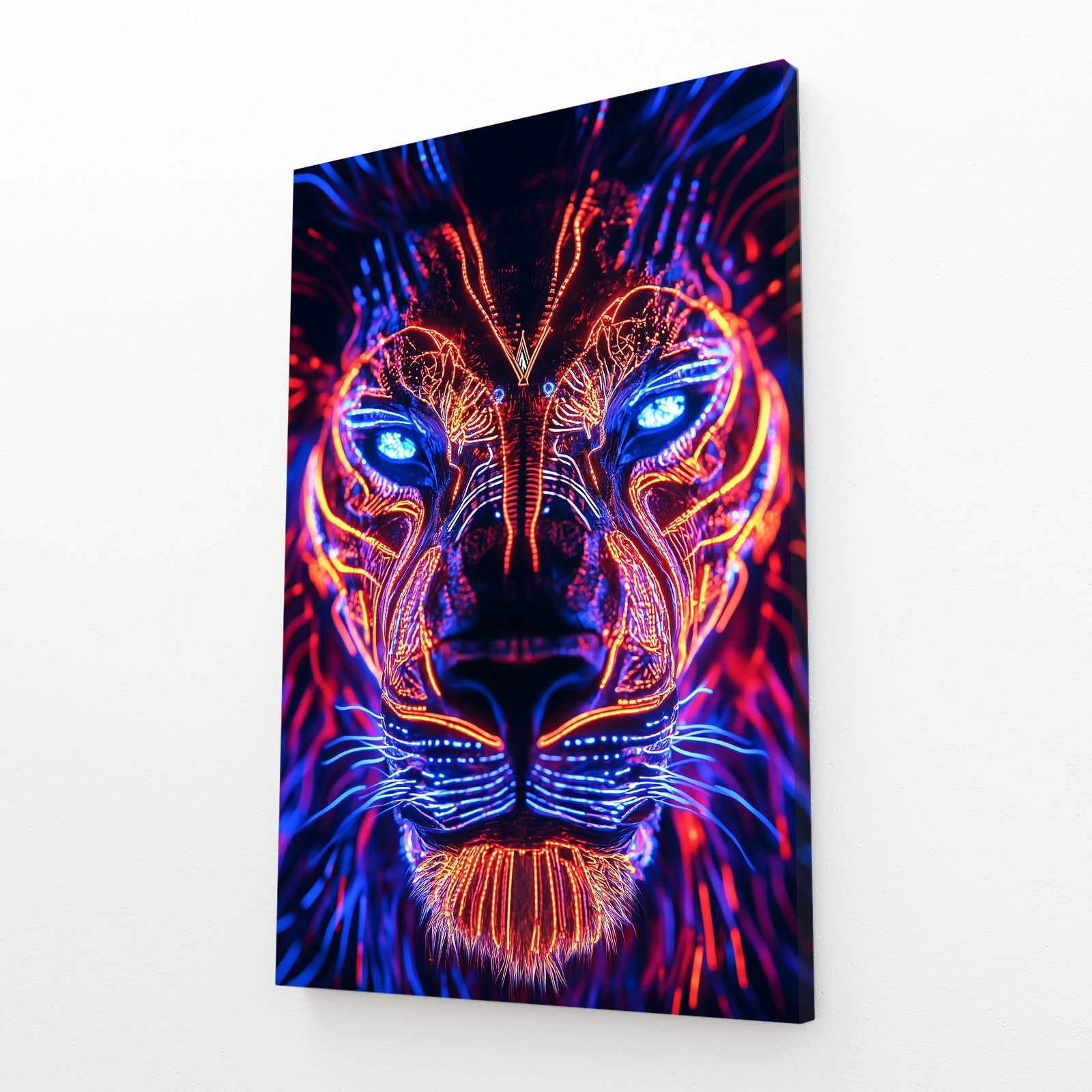 Large Lion Canvas Wall Art