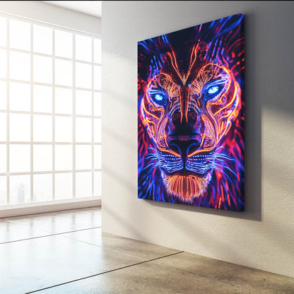 Large Lion Canvas Wall Art