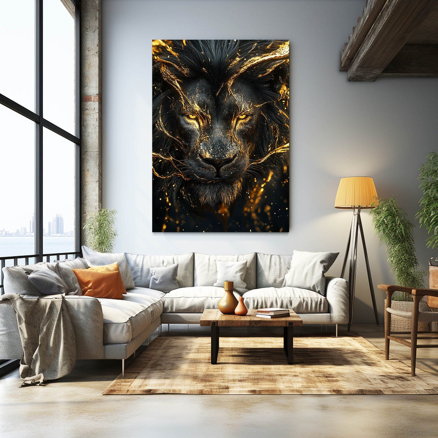 Large Lion Canvas