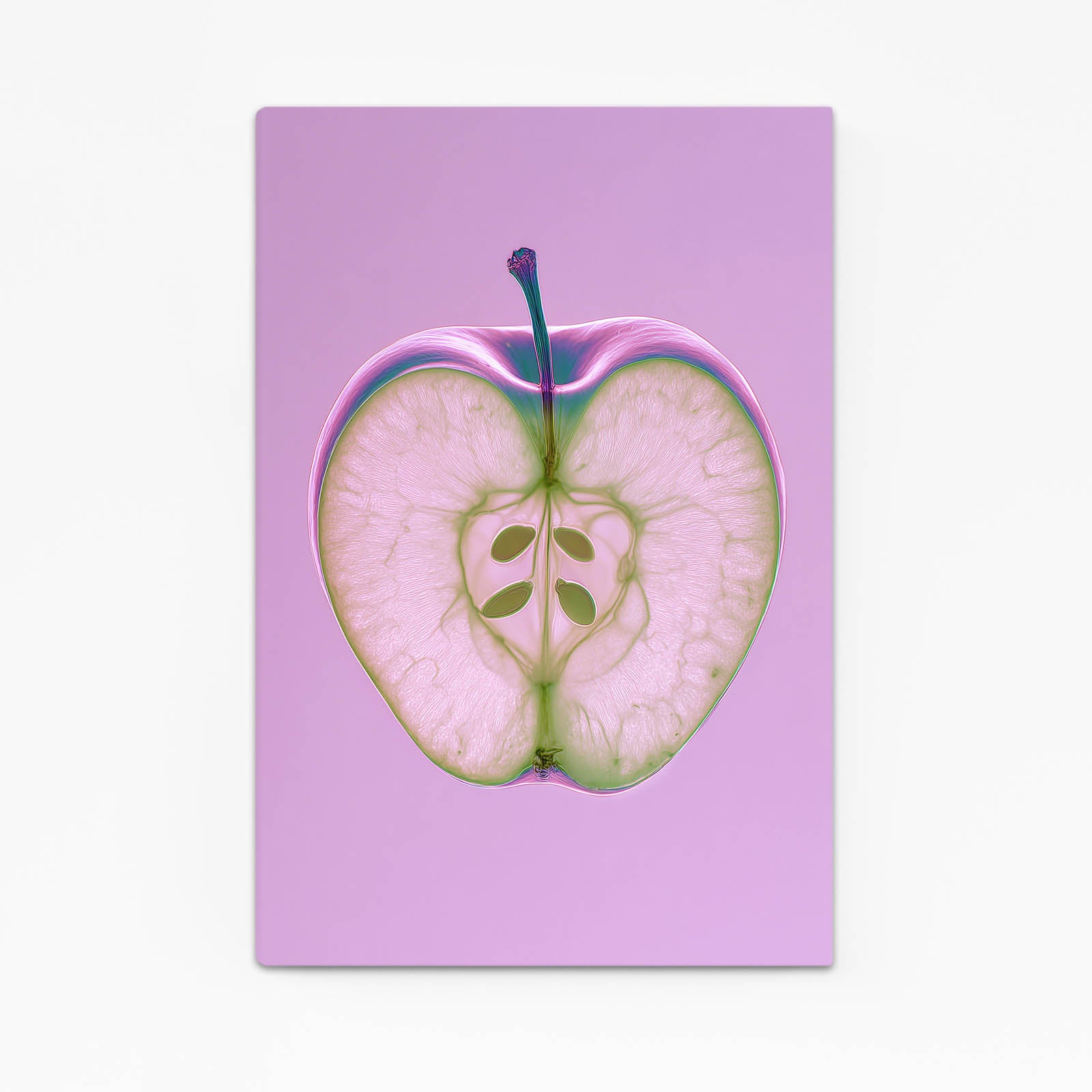 Lavender Half Section Apple Wall Decor – lavender half section apple canvas print
