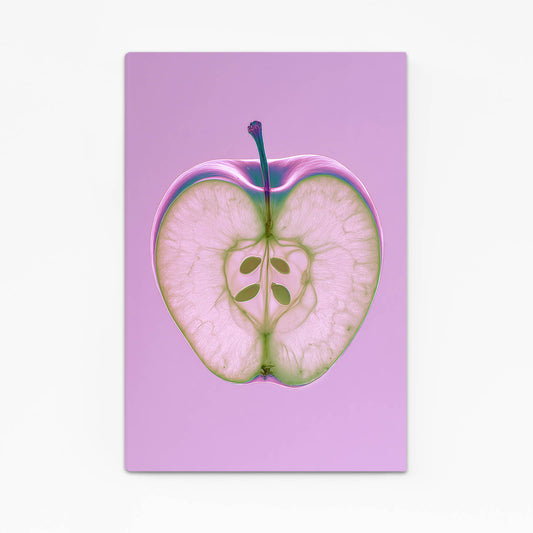Lavender Half Section Apple Wall Decor – lavender half section apple canvas print