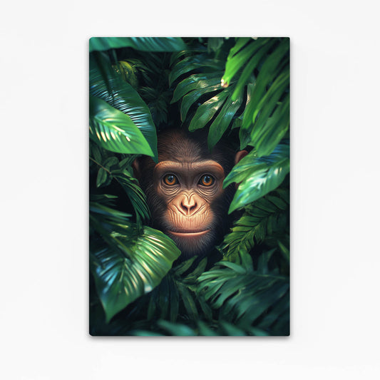 Leaf Peek Monkey Art – leaf peek monkey canvas print