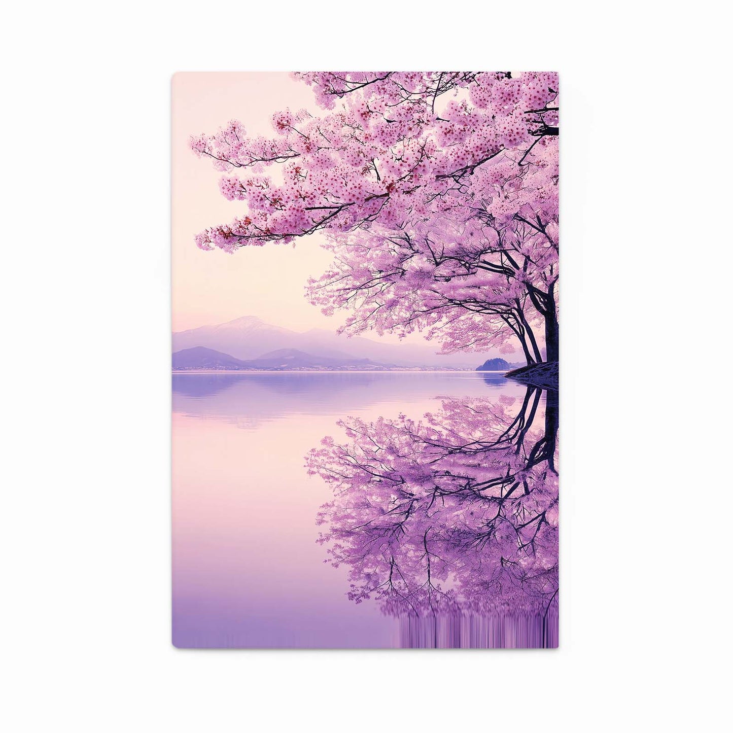Lilac Lake Mist Cherry Blossom Wall Art – lilac lake mist cherry blossom canvas print