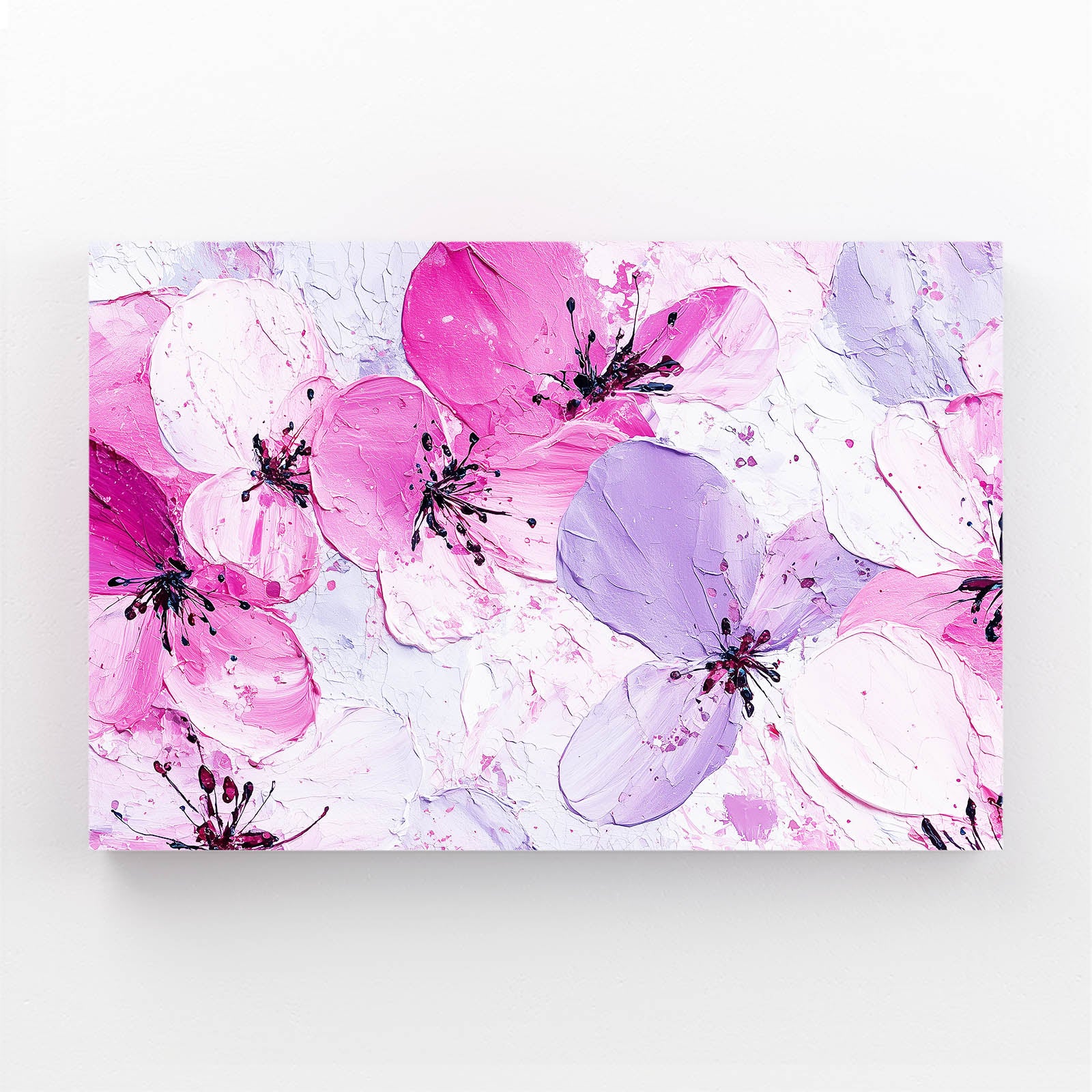 Lilac Petal Wash Cherry Blossom Art – lilac petal wash cherry blossom canvas print