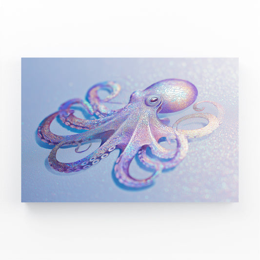 Lilac Reef Glide Octopus Canvas – lilac reef glide octopus canvas print