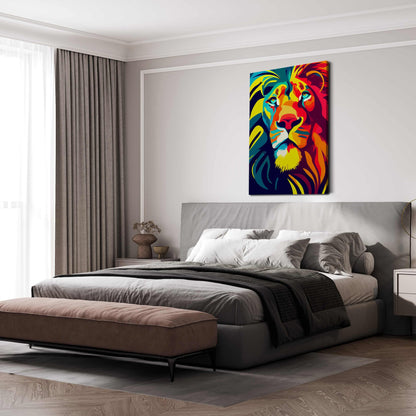 Lion Abstract Art