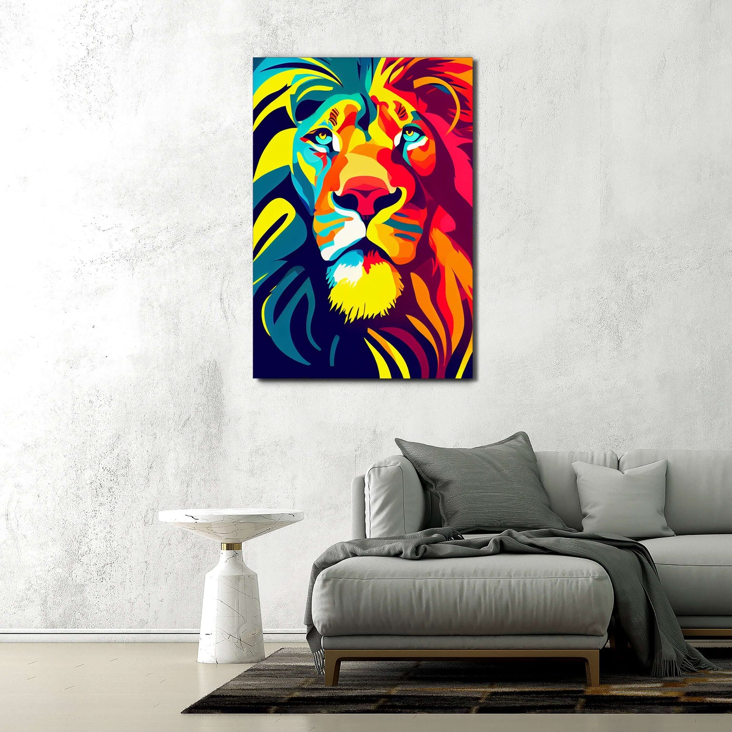 Lion Abstract Art