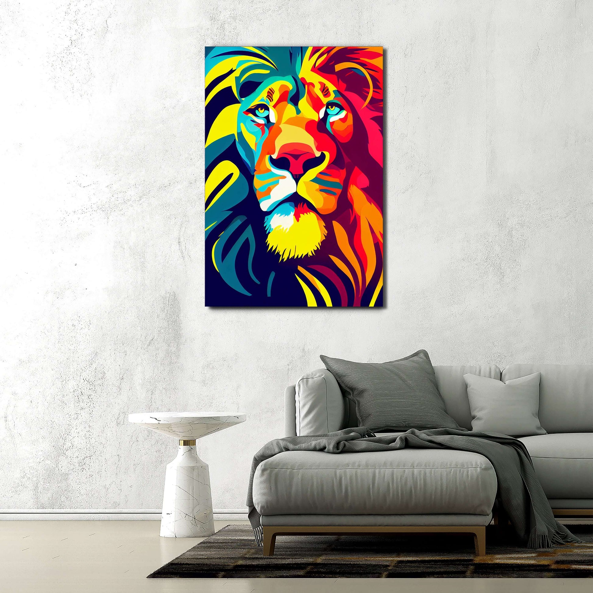 Lion Abstract Art