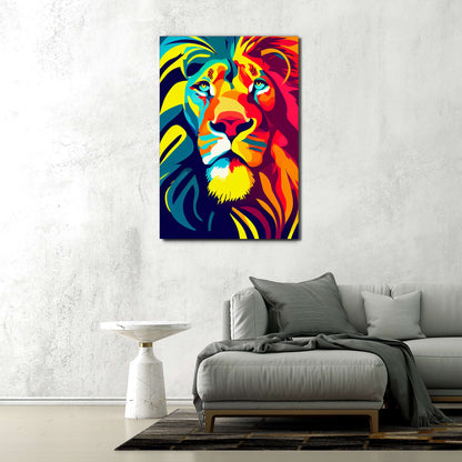 Lion Abstract Art