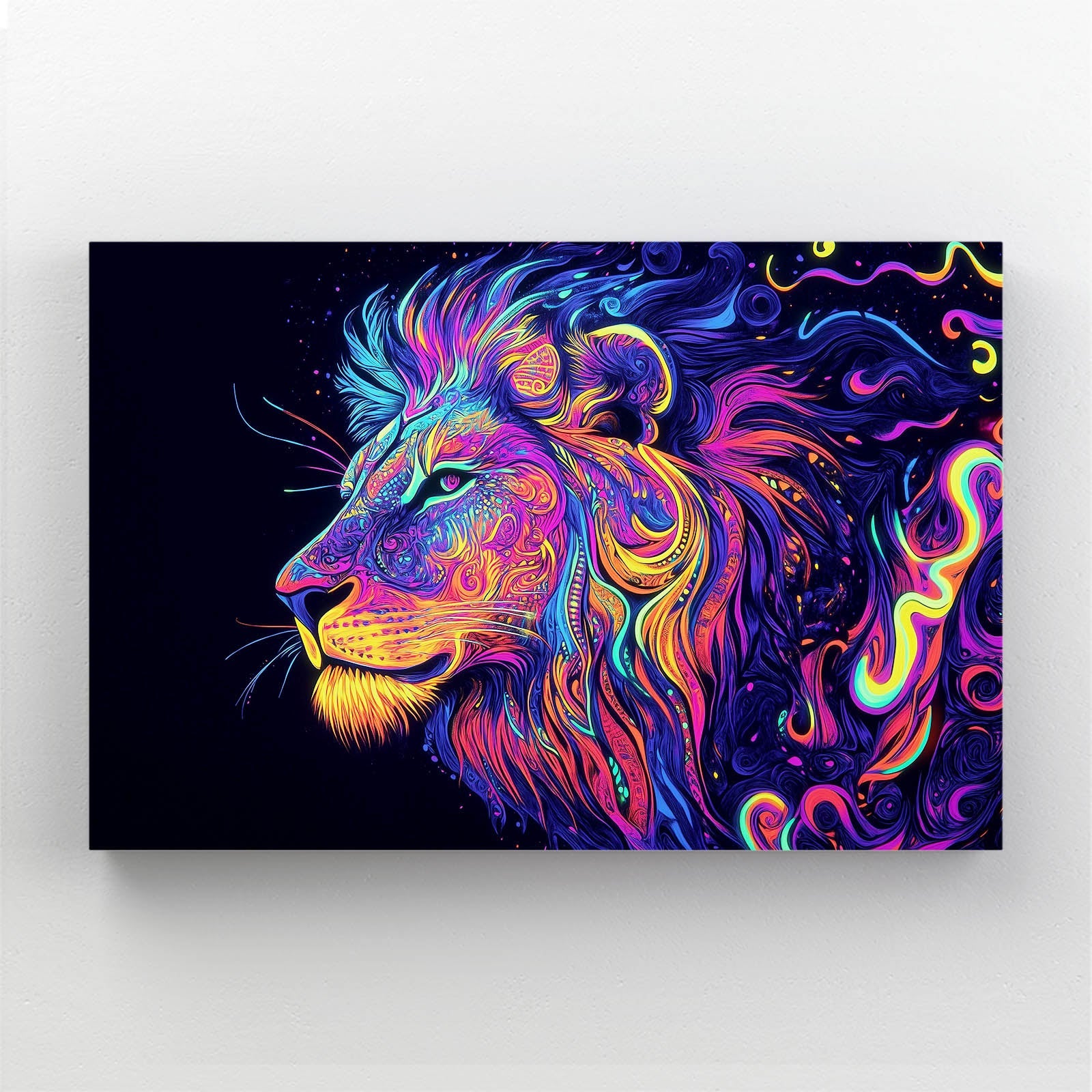 Lion Abstract Canvas