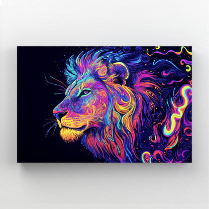 Lion Abstract Canvas