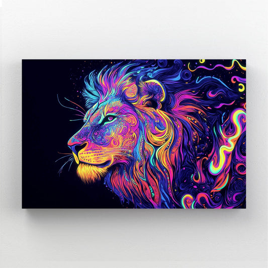 Lion Abstract Canvas
