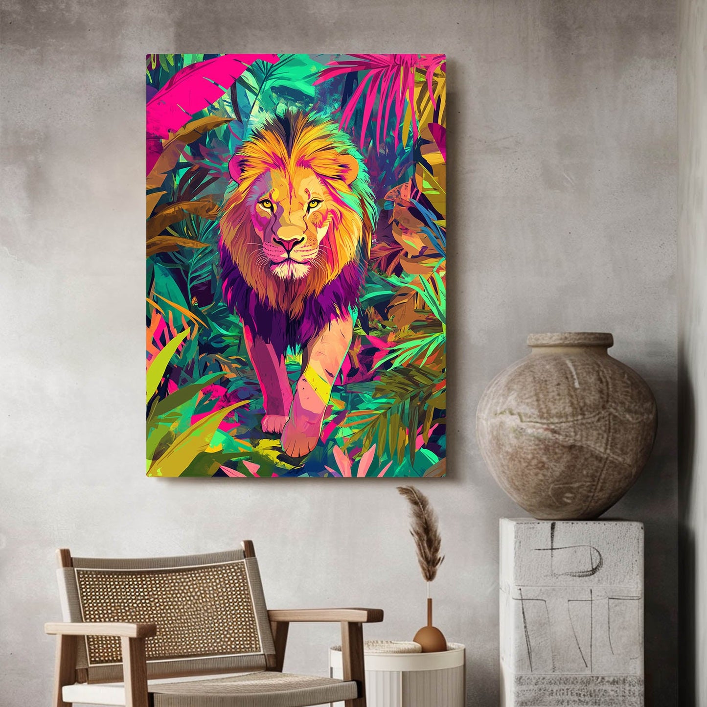 Lion African Art