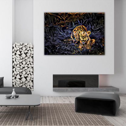 Lion And Lioness Art