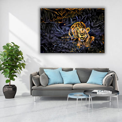 Lion And Lioness Art