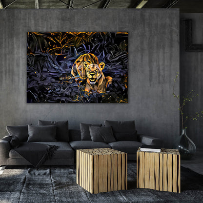 Lion And Lioness Art
