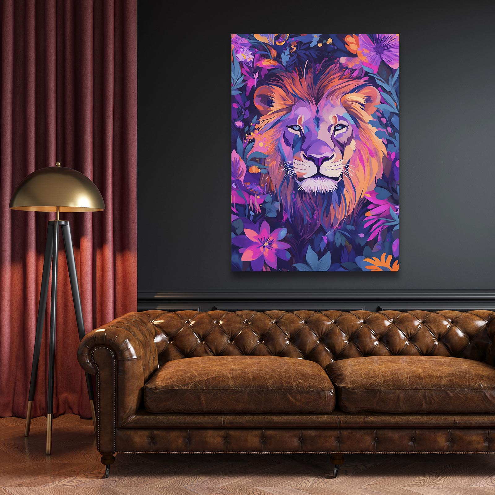 Lion Art Abstract