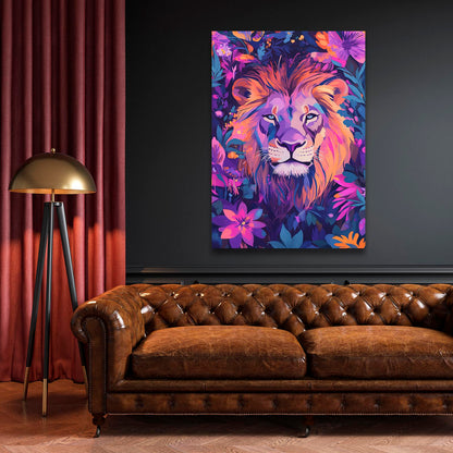 Lion Art Abstract