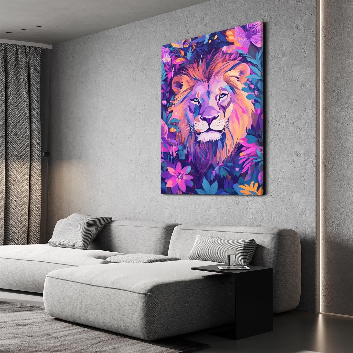 Lion Art Abstract