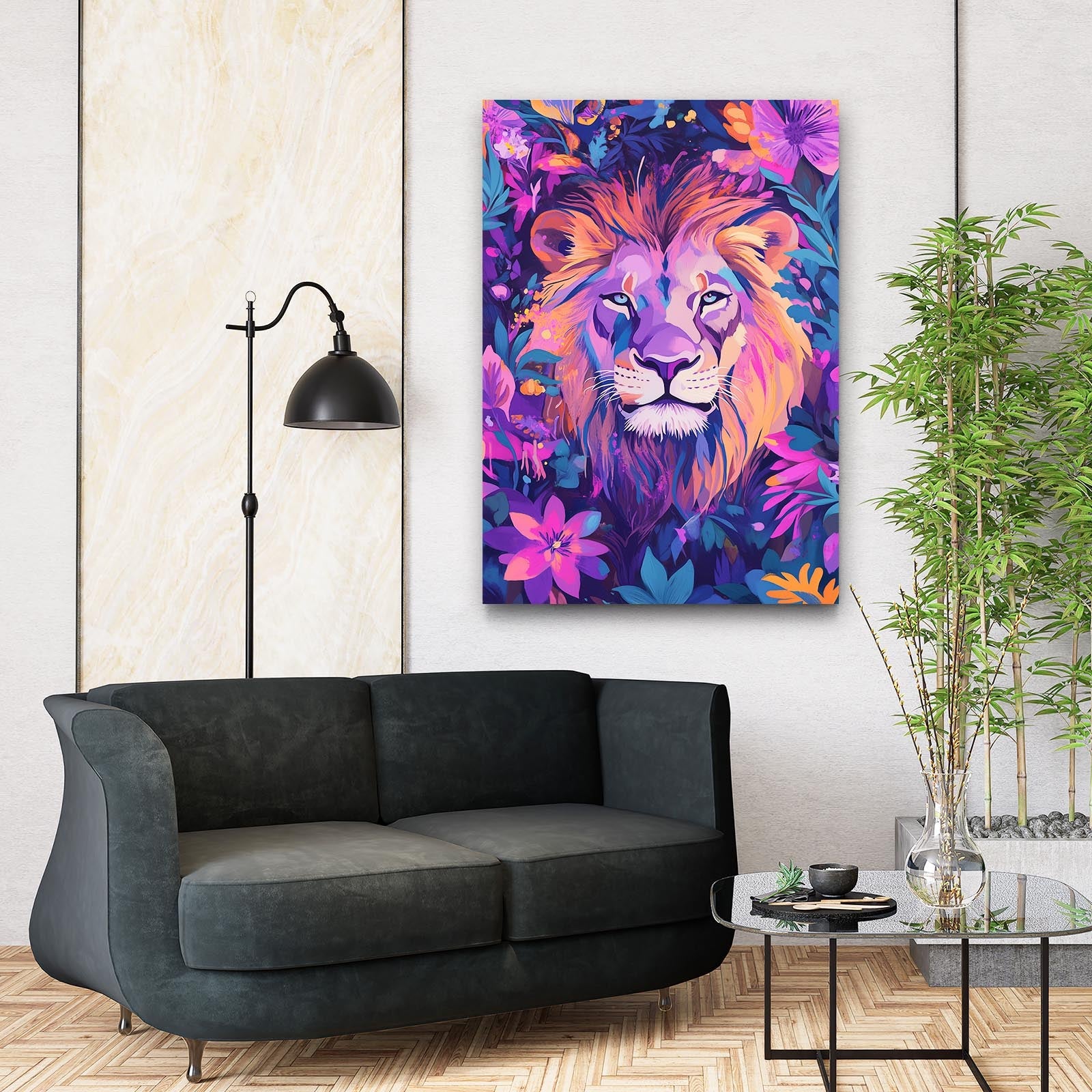 Lion Art Abstract