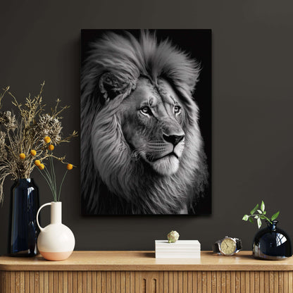 Lion Art Black And White