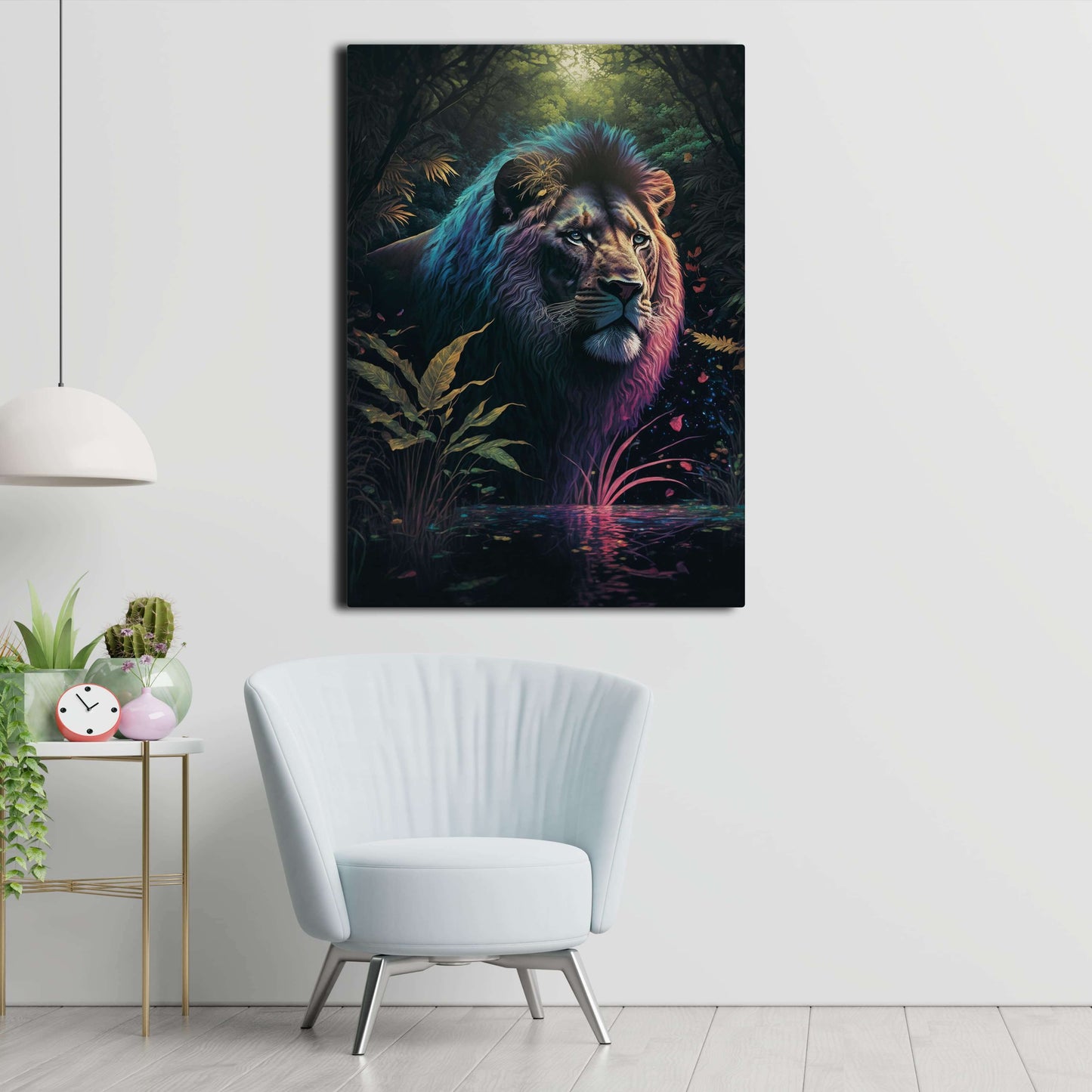 Lion Art Colorful